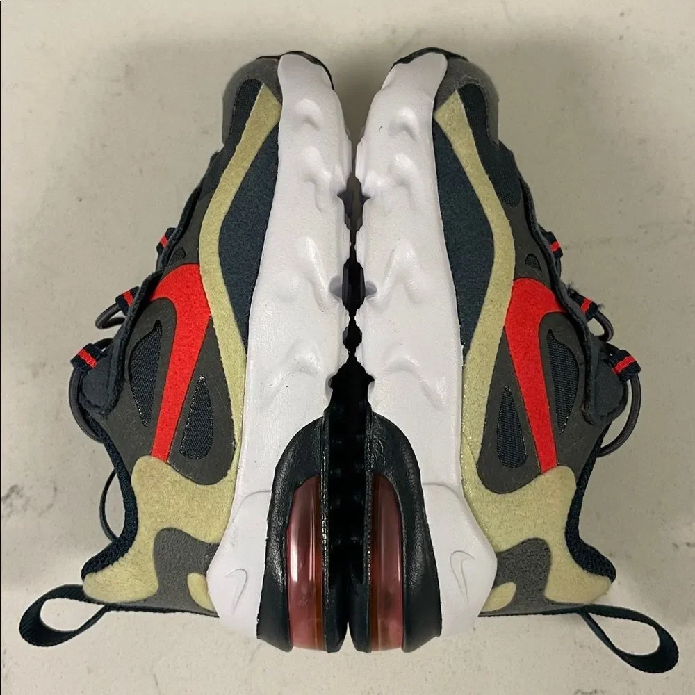 Nike Air Max 270 RT (TD) CD2654-015 Size 4C Iron Grey / Bright Crimson